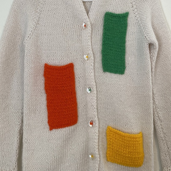 Vintage Multi Pocket Grandma Cardigan - Picture 2 of 4